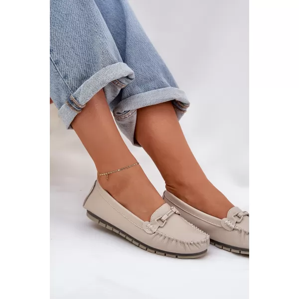  Dámske mokasíny S.BARSKI LR51-547 BEIGE 