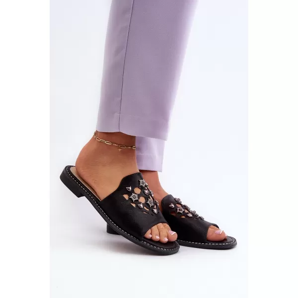  Dámske sandále S.BARSKI KV27-063 BLACK 