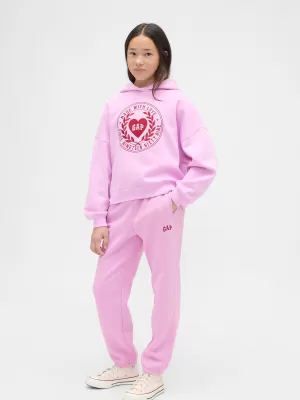 Detské tepláky GAP LOGO SWEATPANTS 869542-00 SUGAR PINK