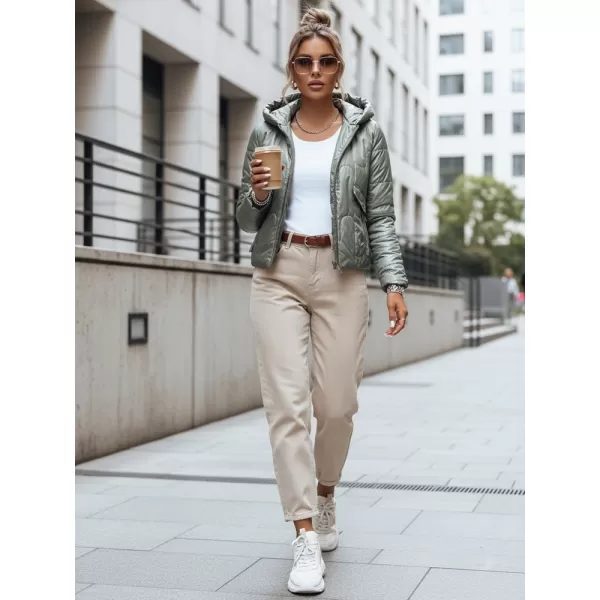  Dámska bunda DSTREET TY3712 ZELENÁ 