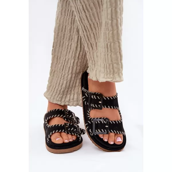  Dámske šľapky BOTO VISLEY 37423 BLACK 