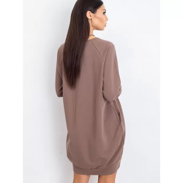  Dámske šaty BASIC FEEL GOOD RV-TU-5184.93P BROWN 