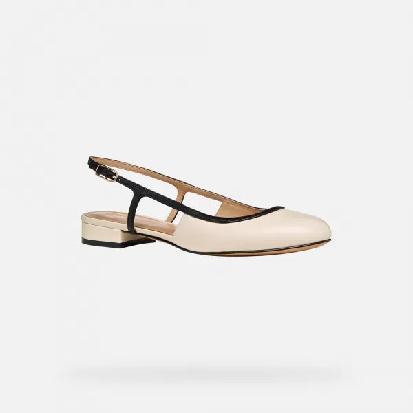  Dámske baleríny GEOX VIRNILISA B G012909 KRÉMOVÁ 