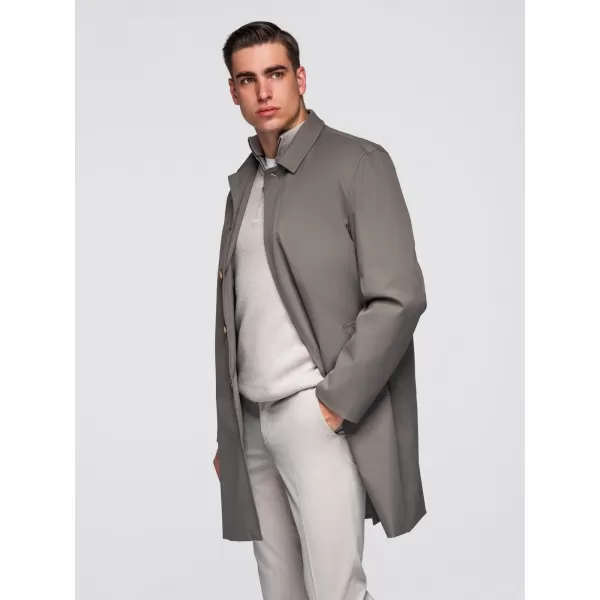  Pánsky kabát OMBRE OM-COLC-0139 POPOL 