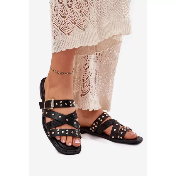  Dámske šľapky BOTO MANITTE 37865 BLACK 