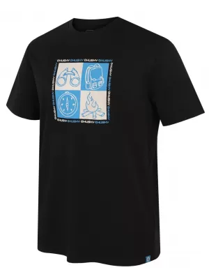 Pánske tričko HUSKY TEE SQUARE M BLACK