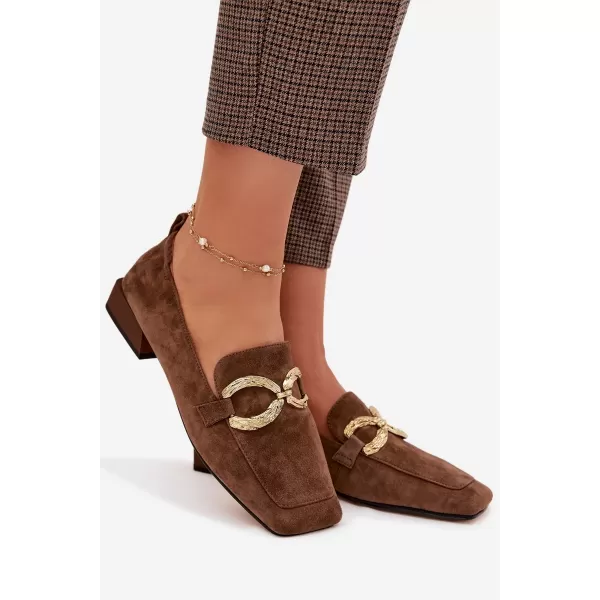  Dámske mokasíny D&A CR61-3115 BROWN 