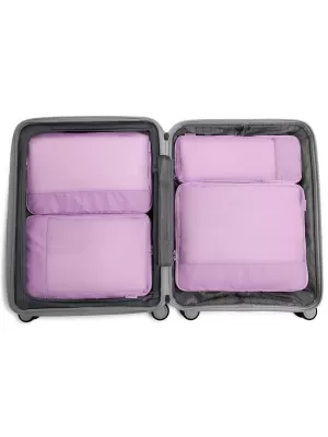 Kufor HEYS Ecotex Compression Packing Cube 4 Pc Set LILAC BLOSSOM
