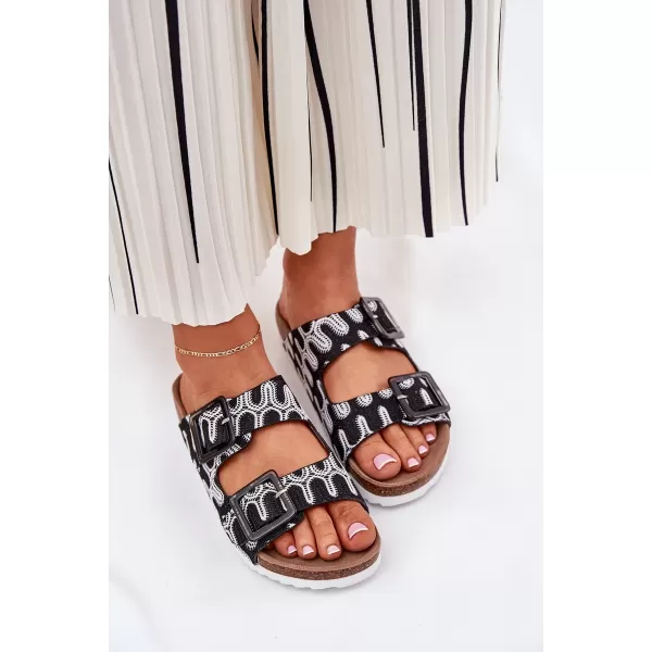  Dámske šľapky S.BARSKI RB51-006 BLACK 