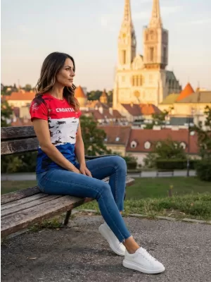 Dámske tričko premium ALTISPORT VOJ/ALW036HR/TR01 CHORVÁTSKO