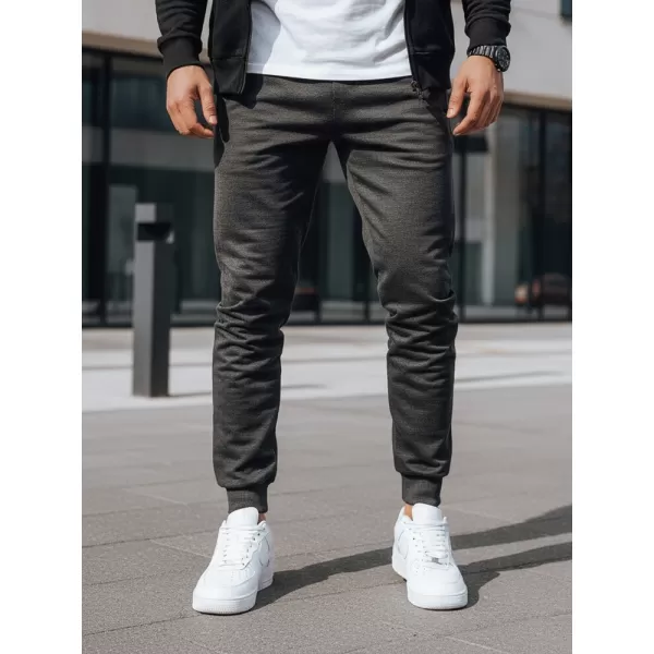  Pánske nohavice DSTREET UX4123 TMAVO ŠEDÁ 