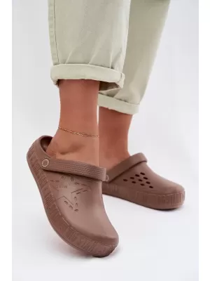 Dámske šľapky BIG STAR TT274A085 BROWN/BEIGE Big Star Shoes