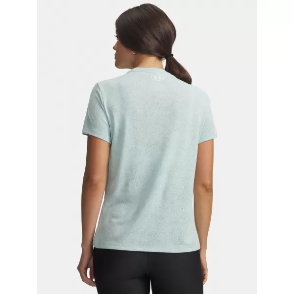  Dámske tričko UNDER ARMOUR TECH PIXELATE SSC 6012302-703 ZELENÁ 