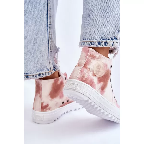  Dámske tenisky BIG STAR LL274048 BEIGE/NUDE Big Star Shoes 