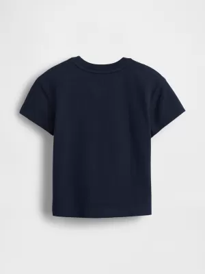 Detské tričko GAP ORIGINAL LOGO TEE 779644-00 TAPESTRY NAVY
