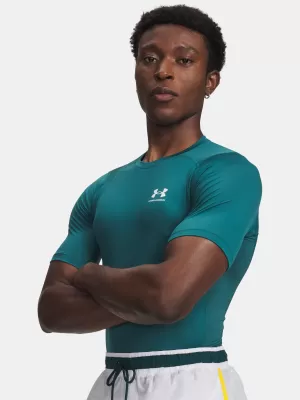 Pánske tričko UNDER ARMOUR UA HG ARMOUR COMP SS ZELENÁ