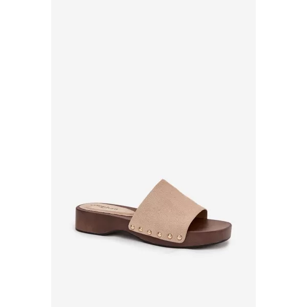  Dámske šľapky BOTO FERINNA 41222 KHAKI 