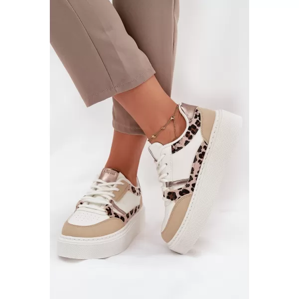  Dámske tenisky BIG STAR SS274357 WHITE/BEIGE Big Star Shoes 