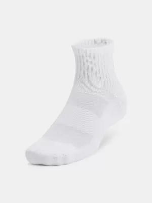 Ponožky UNDER ARMOUR UNISEX UA TC QTR (3 PÁRY) 1386372-100 BIELA