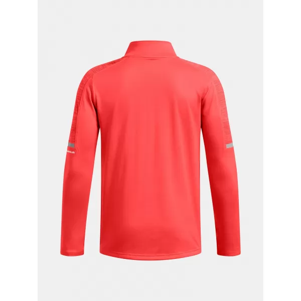  Chlapčenské tričko UNDER ARMOUR TECH UTILITY 1/4 ZIP 1390029-847 ORANŽOVÁ 