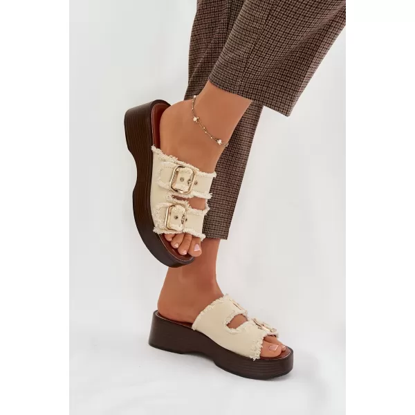  Dámske šľapky BOTO RENELISSE 41325 BEIGE 