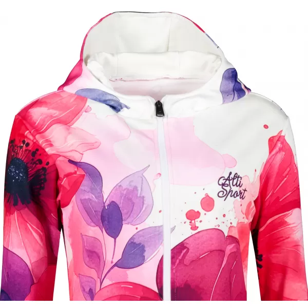  Dámska mikina na zips premium ALTISPORT VOJ/ALW127MI02 RUŽOVÁ 
