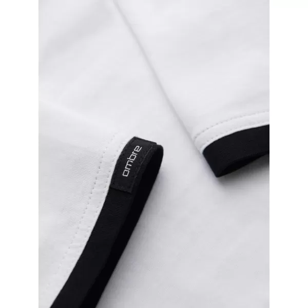  Pánske tričko OMBRE OM-TSCT-0256 BIELA 