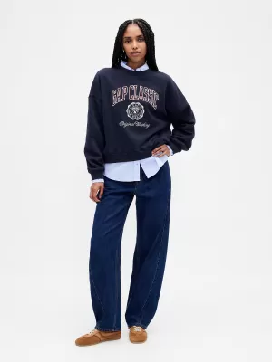 Dámska mikina GAP LOGO SWEATSHIRT 799272-01 NAVY UNIFORM