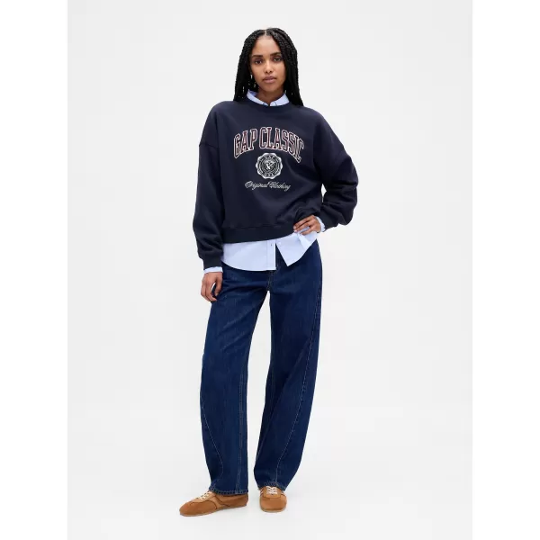  Dámska mikina GAP LOGO SWEATSHIRT 799272-01 NAVY UNIFORM 