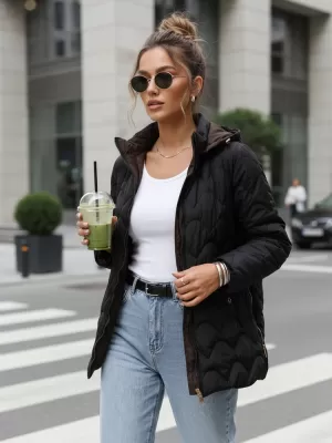 Dámska bunda DSTREET TY5625 ČIERNA