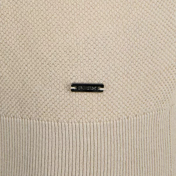  Pánske tričko GEOX KNIT G012316 BÉŽOVÁ 