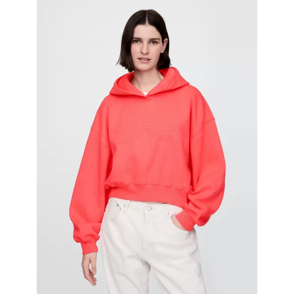  Dámska mikina GAP LOGO PULLOVER HOODIE 746918-03 FRESH CORAL 