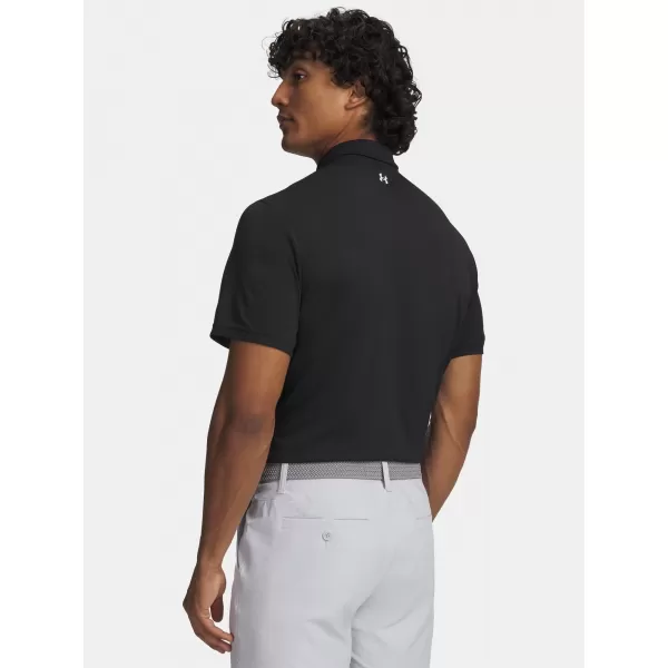  Pánske tričko UNDER ARMOUR T2G PIQUE POLO 6012303-001 ČIERNA 