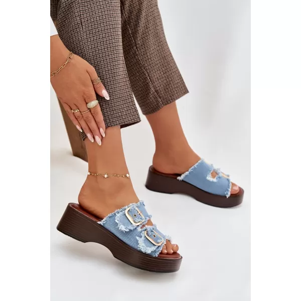  Dámske šľapky BOTO RENELISSE 41325 LIGHT BLUE 