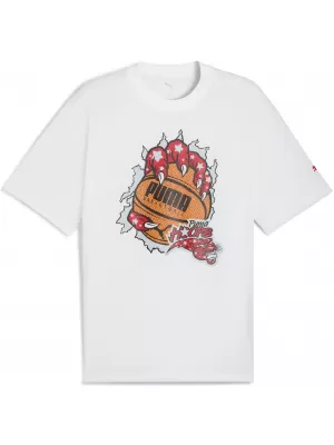 Pánske tričko PUMA HOOPAVERSE TEE 3 632891-01 PUMA BIELA