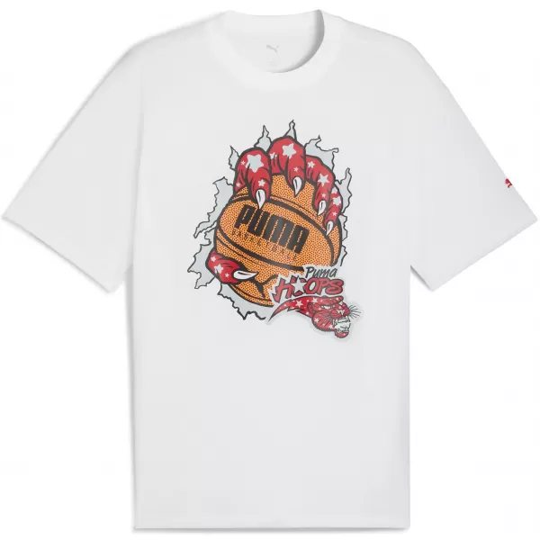  Pánske tričko PUMA HOOPAVERSE TEE 3 632891-01 PUMA BIELA 