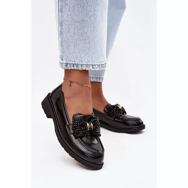  Dámske mokasíny D&A HY52-319A BLACK 