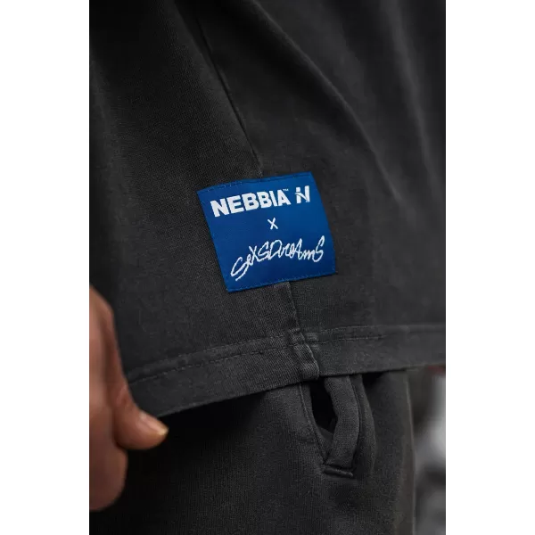  Pánske oversized tričko NEBBIA x Sexsdreams 810 BLACK 