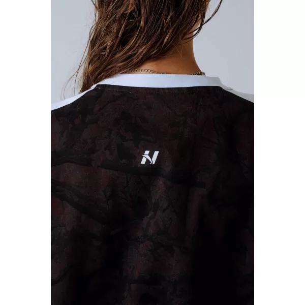  Tričko uvoľneného strihu POWER 894 DARK BROWN CAMO Nebbia 