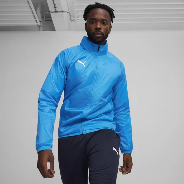  Pánska bunda PUMA TEAMGOAL ALL WEATHER JACKET 659038-02 E.BLUE LEMONADE/ E.MODRÁ LIMONÁDA/PUMA BIELA 