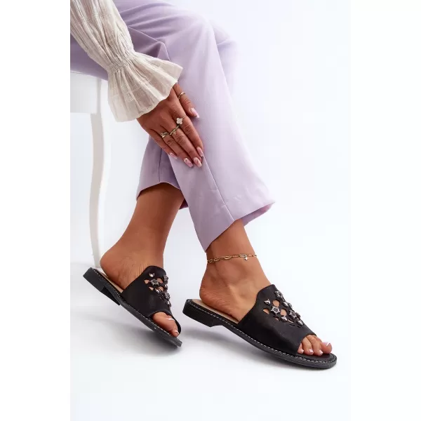  Dámske sandále S.BARSKI KV27-063 BLACK 