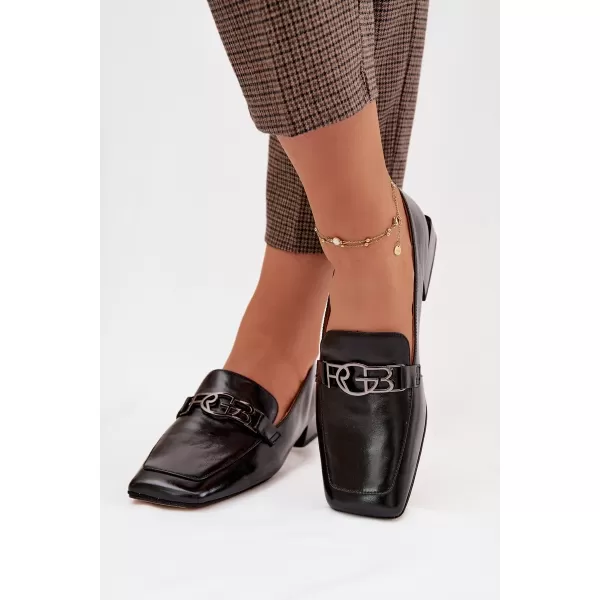  Dámske mokasíny D&A CR61-3125 BLACK 