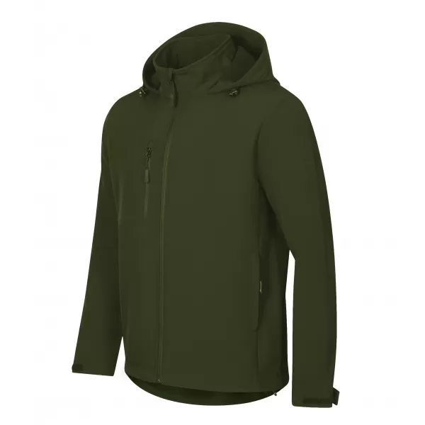  Pánska softshellová bunda ALTISPORT NoPrint NP/ALM845 MILITARY 