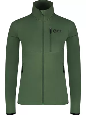 Dámska mikina powerfleece NORDBLANC SEDGE NBWFL8291 ZELENÁ