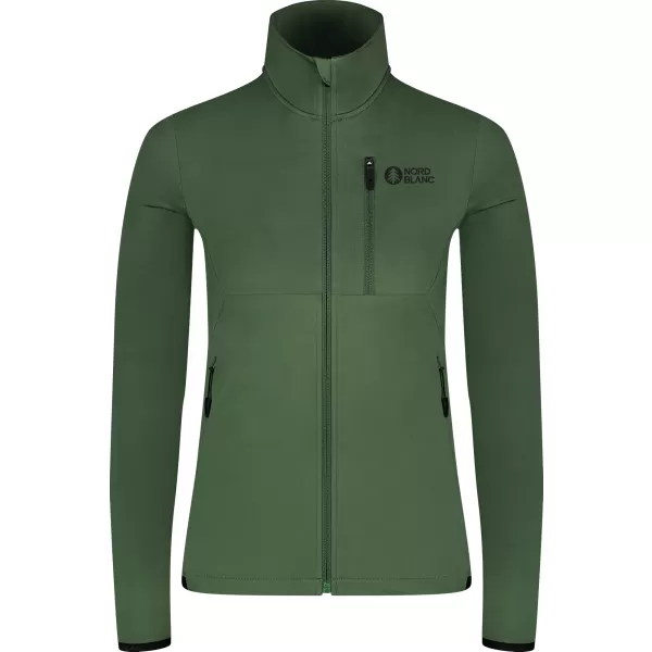  Dámska mikina powerfleece NORDBLANC SEDGE NBWFL8291 ZELENÁ 