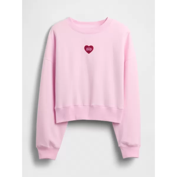  Dámska mikina GAP CREW CROP SWEATSHIRT 852831-02 PRIMROSE PINK 