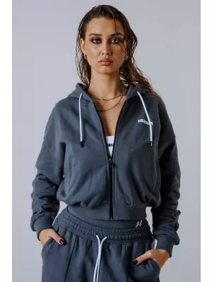 Mikina na zips POWER 895 GREY Nebbia