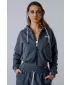 Mikina na zips POWER 895 GREY Nebbia