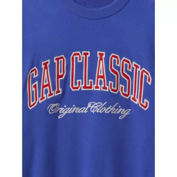  Pánska mikina GAP CLASSIC LOGO SWEATSHIRT 744748-02 DAZZLING BLUE 