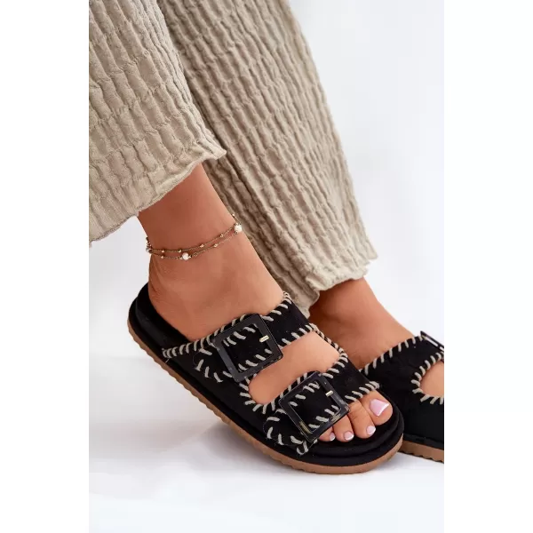  Dámske šľapky BOTO VISLEY 37423 BLACK 